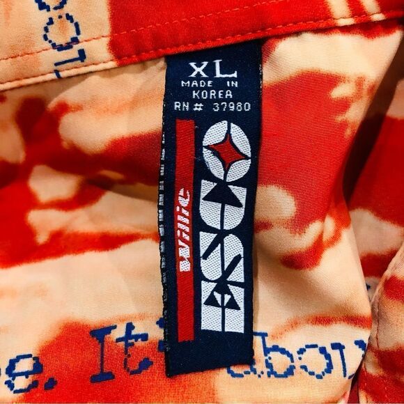 Vintage Willie Esco Sign & Spanglish All Over Button Up Men’s Shirt Sz XL - Picture 8 of 11